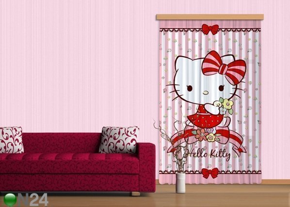 Ag Design Pimentävä Fotoverho Hello Kitty I 140x245 Cm 